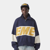 Thrill Mustard Zipper Knit Knitwear eme