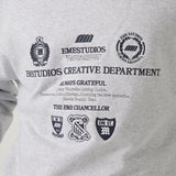 Chancellor Heather Grey Oversized Crewneck Sweatshirts Eme Studios