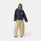 Ethos Navy Boxy Coat Outerwear eme