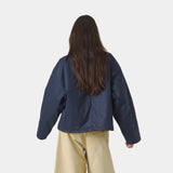 Ethos Navy Boxy Coat Outerwear eme