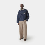 Ethos Navy Boxy Coat Outerwear eme