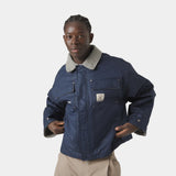 Ethos Navy Boxy Coat Outerwear eme