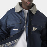 Ethos Navy Boxy Coat Outerwear eme