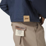 Ethos Navy Boxy Coat Outerwear eme