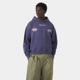 Builder Crown Blue Oversized Hoodie Hoodies Eme Studios