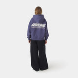Builder Crown Blue Oversized Hoodie Hoodies Eme Studios
