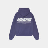 Builder Crown Blue Oversized Hoodie Hoodies Eme Studios