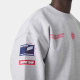 Building Heather Grey Oversized Crewneck Sweatshirts Eme Studios