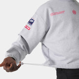 Building Heather Grey Oversized Crewneck Sweatshirts Eme Studios