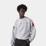 Building Heather Grey Oversized Crewneck Sweatshirts Eme Studios