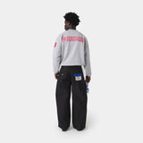 Building Heather Grey Oversized Crewneck Sweatshirts Eme Studios