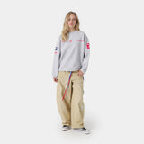 Building Heather Grey Oversized Crewneck Sweatshirts Eme Studios