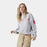 Building Heather Grey Oversized Crewneck Sweatshirts Eme Studios