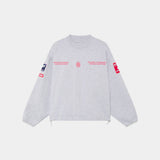 Building Heather Grey Oversized Crewneck Sweatshirts Eme Studios