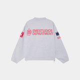 Building Heather Grey Oversized Crewneck Sweatshirts Eme Studios