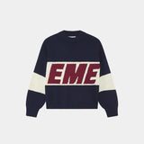 Thrill Navy Master Knit Sweater Knitwear Eme Studios