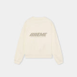 Staple Off Sand Oversized Crewneck Sweatshirts Eme Studios
