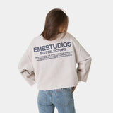 Suit Off Sand Oversized Crewneck Sweatshirts Eme Studios