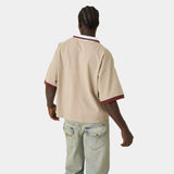 DKT Taupe Short Polo T-shirts Eme Studios