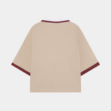 DKT Taupe Short Polo T-shirts Eme Studios