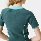 Fete Aqua Knit Polo Woman Knitwear Eme Studios