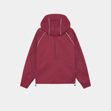 Echo Burgundy Grid Windbreaker Outerwear Eme Studios