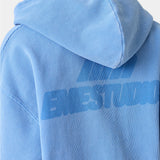 Waffle Cobalt Croped Boxy Full Zip Hoodies Eme Studios
