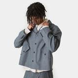 Orbit Slate Grey Blazer Outerwear Eme Studios