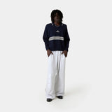 Pivot Navy Knit Polo Knitwear Eme Studios