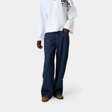 Trip Navy Denim Pants Pants Eme Studios