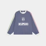 Team Navy Oversized Long Sleeve T-shirts Eme Studios