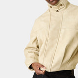 Romu Off Sand Coat Woman Outerwear Eme Studios
