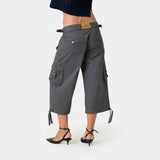 Bitter Grey Capri Pants Woman Pants Eme Studios