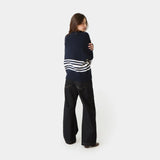 Pins Navy Cardigan Knitwear Eme Studios