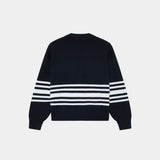 Pins Navy Cardigan Knitwear Eme Studios