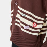 Pins Chocolate Cardigan Knitwear Eme Studios