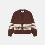 Pins Chocolate Cardigan Knitwear Eme Studios
