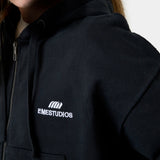 Edge Navy Full Zip Hoodies Eme Studios