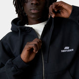 Edge Navy Full Zip Hoodies Eme Studios