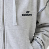 Edge Heather Grey Full Zip Hoodies Eme Studios