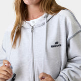 Edge Heather Grey Full Zip Hoodies Eme Studios