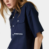 Cabo Navy Short Sleeve Shirt Shirts Eme Studios