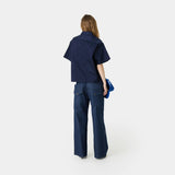 Cabo Navy Short Sleeve Shirt Shirts Eme Studios