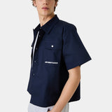Cabo Navy Short Sleeve Shirt Shirts Eme Studios