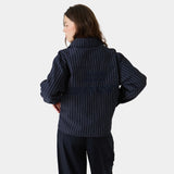 Siroq Striped Navy Jacket Outerwear Eme Studios