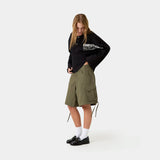 Carrier Olive Cargo Jorts Shorts Eme Studios