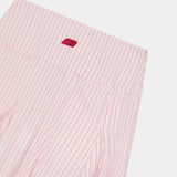 Manz Icy Pink Striped Skirt Woman Pants Eme Studios