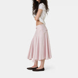 Manz Icy Pink Striped Skirt Woman Pants Eme Studios