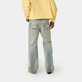 Vitel Flared Blue Denim Pants Pants Eme Studios