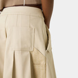 Gadget Light Camel Skirt Woman Pants Eme Studios